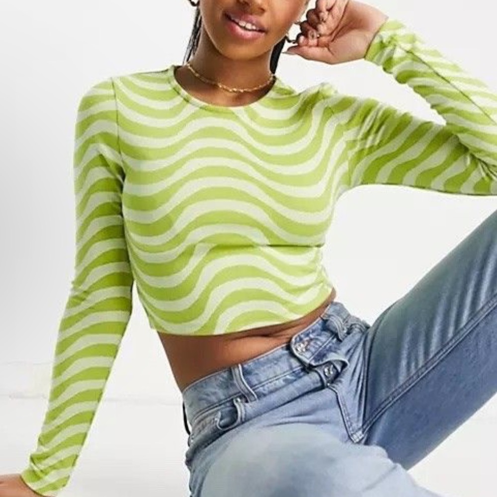 Stradivarius knit crop top